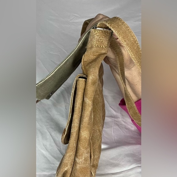 Mona B Oakley Bag, Natural Crossbody, Sz 10”x8”x3”, Sturdy Canvas Bag, NWOT, T5 - Picture 9 of 10